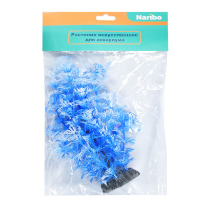 NARIBO Растение пластиковое   Перистолистник синий 19см